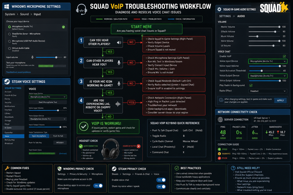 Troubleshooting Common Squad VoIP Issues