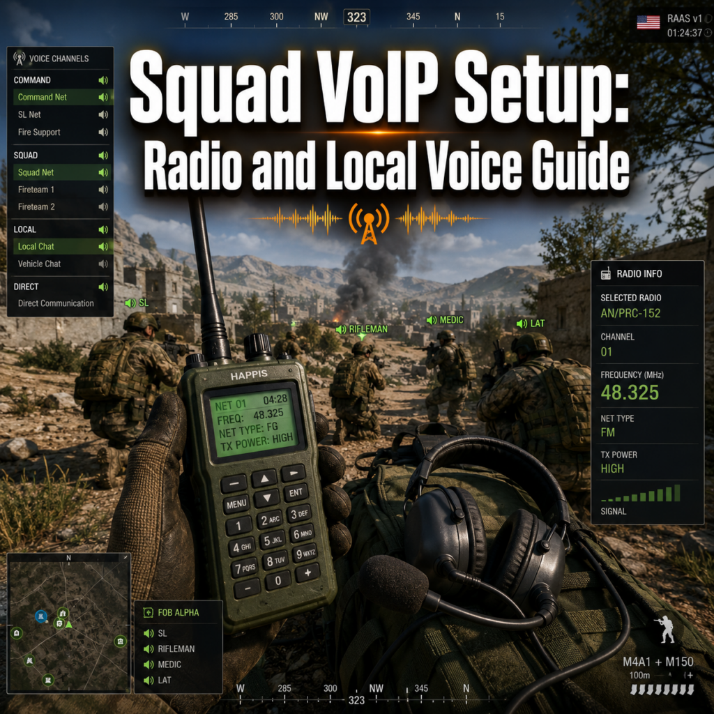 Squad VoIP Setup: Complete Radio & Local Voice Guide 2026