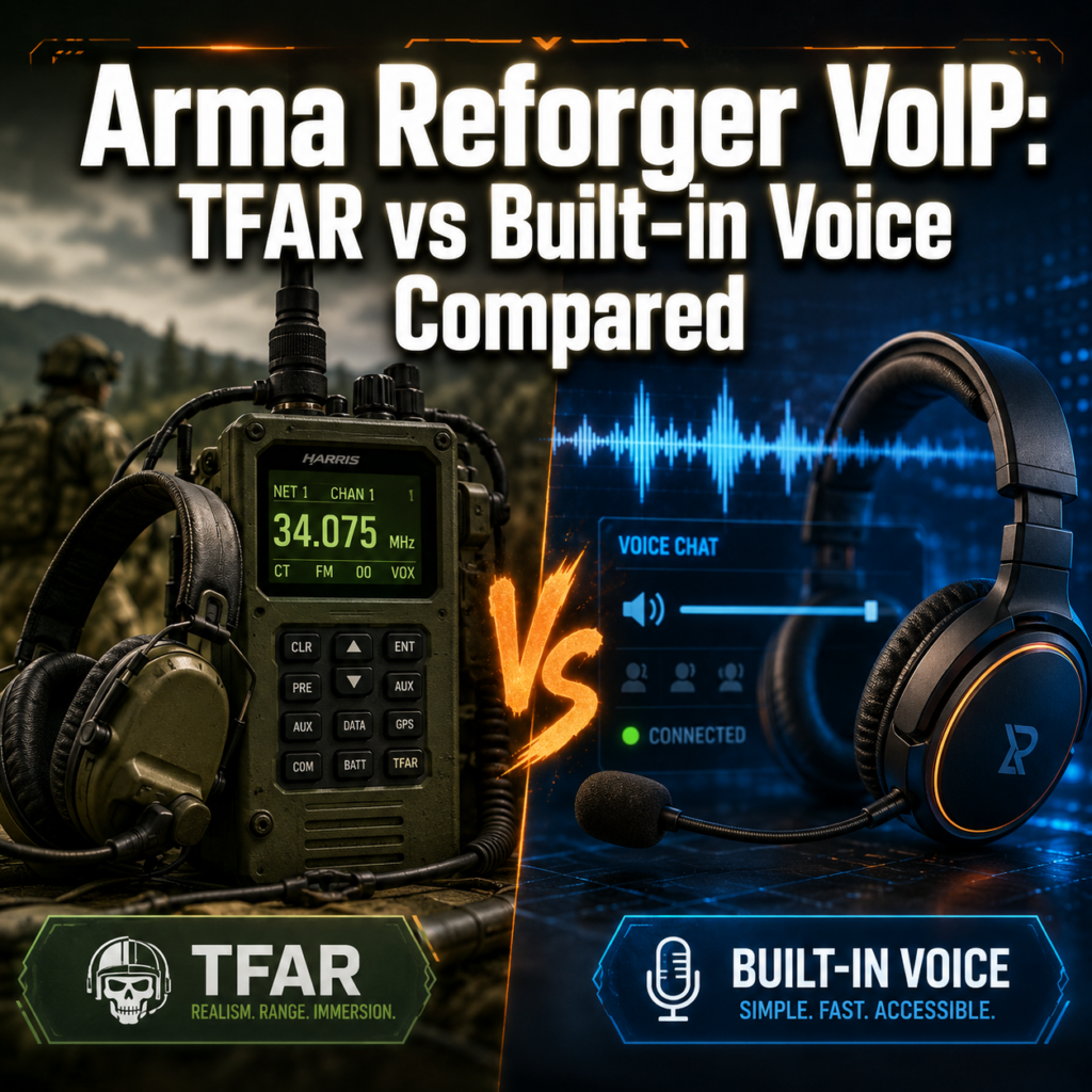 Arma Reforger VoIP: TFAR vs Built-in Voice Compared