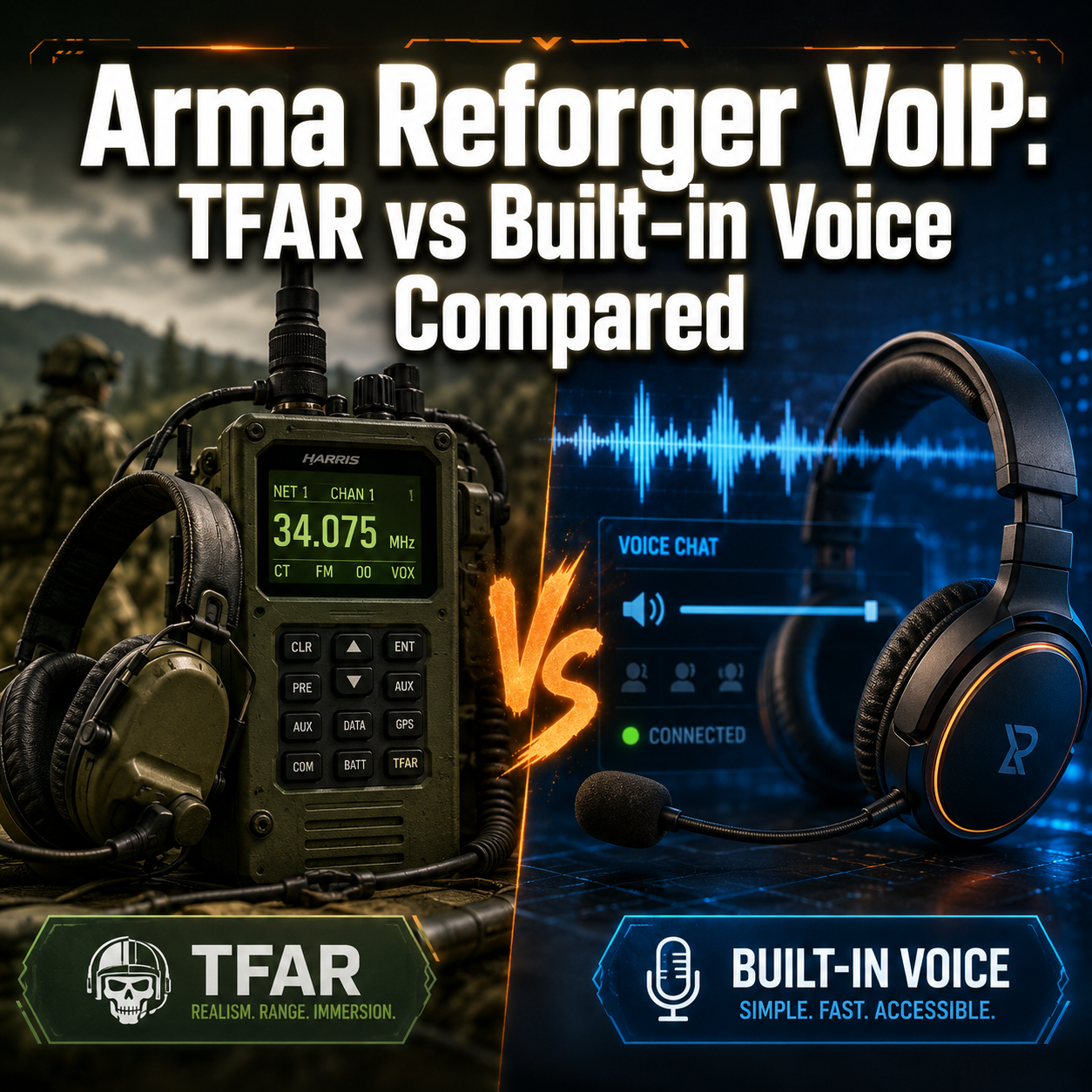 Arma Reforger VoIP: TFAR vs Built-in Voice Compared